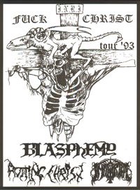 Immortal & Blasphemy & Rotting Christ - Fuck Christ Tour (Live Split) (1993)