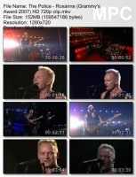 Клип The Police - Roxanne (Grammy\\\'s Award 2007) (HD 720p) (2007)