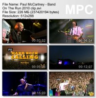 Клип Paul McCartney - Band On The Run, Day Tripper, Live & Let Die, Hey Jude (2010)