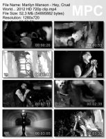 Клип Marilyn Manson - Hey, Cruel World... HD 720p (2012)