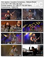 Клип Cavalera Conspiracy - Refuse/Resist (Live) HD 720p (2011)