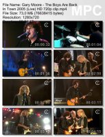 Клип Gary Moore - The Boys Are Back In Town (Live) HD 720p (2005)