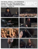 Anthrax - Live Gothenburg, Sweden HD 720p (2011)