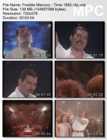 Клип Freddie Mercury - Time (1992)