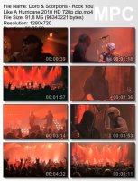 Клип Doro & Scorpions - Rock You Like A Hurricane HD 720p (2010)