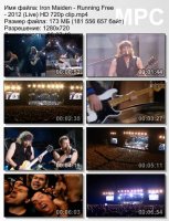 Клип Iron Maiden - Running Free (Live) HD 720p (2012)