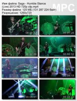 Клип Saga - Humble Stance (Live) HD 720p (2013)