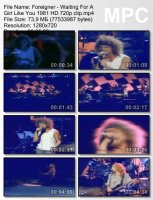 Клип Foreigner - Waiting For A Girl Like You (Live) HD 720p (1981)