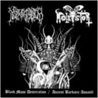 Necros Christos & Goat Molestor - Black Mass Desecration & Ancient Barbaric Assault (Split) (2005)