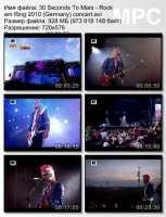 30 Seconds To Mars - Rock am Ring (Germany) (DVDRip) (2010)