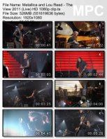 Клип Metallica and Lou Reed - The View (Live) HD 1080p (2011)