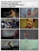 Клип Queen - We Are The Champions (Live) (BDRip HD 1080p) (1981)