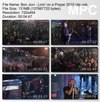 Клип Bon Jovi - Livin\\\' On A Prayer (2010)