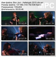 Клип Bon Jovi - Hallelujah (2010)