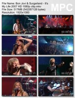 Клип Bon Jovi & Surgarland - It\'s My Life HD 1080p (2007)