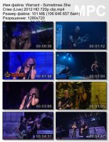 Клип Warrant - Sometimes She Cries (Live) HD 720p (2012)