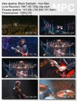 Клип Black Sabbath - Iron Man (Live Reunion) (HD 720p) (1997)