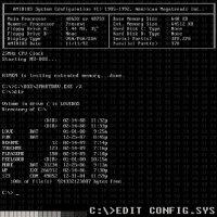 MASTER BOOT RECORD - C​:​\\​>EDIT CONFIG​.​SYS (2016)