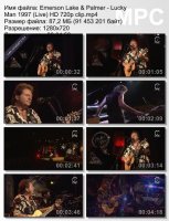 Клип Emerson, Lake & Palmer - Lucky Man (Live) HD 720p (1997)