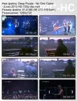 Клип Deep Purple - No One Came (Live) HD 720p (2013)