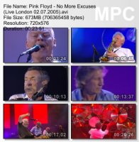 Pink Floyd - No More Excuses (Live in London 02.07.2005) DVDRip (2005)