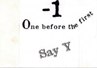 Say Y - One Before The First (1995)