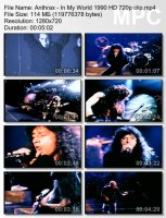 Клип Anthrax - In My World HD 720p (1990)