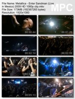 Клип Metallica - Enter Sandman (Live in Mexico) HD 1080p (2009)