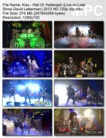 Клип Kiss - Hell Or Hallelujah (Live on Late Show David Letterman) HD 720p (2012)