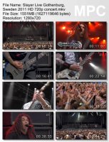 Slayer - Live Gothenburg, Sweden (HDTVRip) 720p (2011)