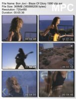 Клип Bon Jovi - Blaze Of Glory (1990)