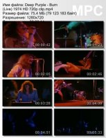 Клип Deep Purple - Burn (Live) HD 720p (1974)