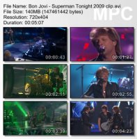 Клип Bon Jovi - Superman Tonight (2009)