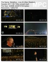 Metallica - Live At Ullevi Stadium, Sweden HD 720p (2011)