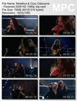 Клип Metallica & Ozzy Osbourne - Paranoid HD 1080p (2009)