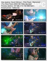 Клип David Gilmour - Pink Floyd - Marooned (The Strat Pack) HD 720p (2004)