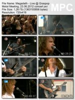 Megadeth - Live @ Graspop Metal Meeting (DVDRip) (2012)