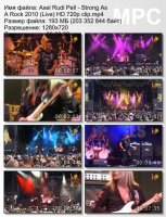 Клип Axel Rudi Pell - Strong As A Rock (Live) HD 720p (2010)