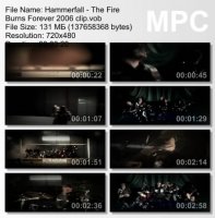 Клип Hammerfall - The Fire Burns Forever (2006)