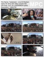 Testament - Live At Wacken Open Air HD 720p (2012)