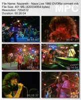 Nazareth - Naza Live (DVDRip) (1980)