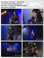 Клип W.A.S.P. - Wild Chlid (Live Key Club) (1995)